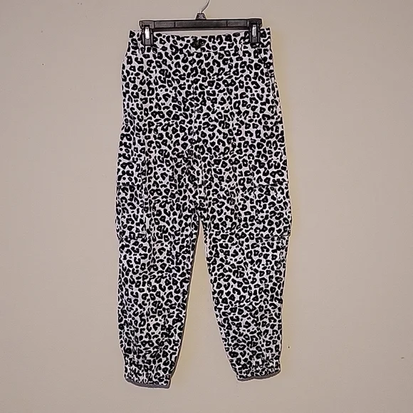 Animal Print Cargo Jogger Pants Boutique Unbranded Cotton Size Small - Picture 2 of 10